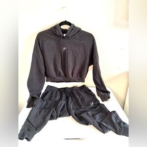 GYMSHARK Women’s Pippa Training Leggings + Training Fleece Cropped Hoodie